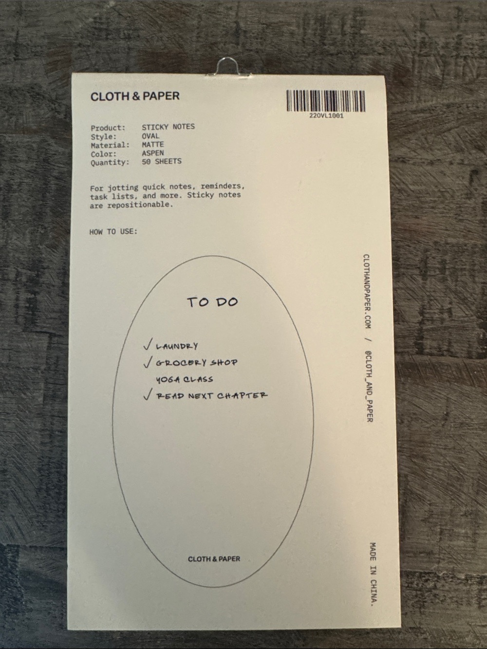 🏷️ NWT Cloth & Paper Oval Sticky Notes - Picture 3 of 4